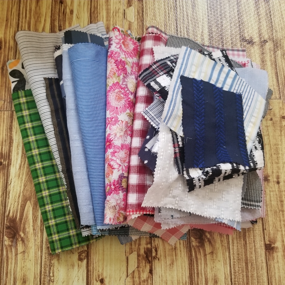 Cotton fabric scraps